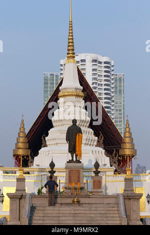 Chedi des Wat Yannawa, buddhistische Tempel Komplex, Geschäftsviertel Sathon, Bangkok, Thailand Stockfoto