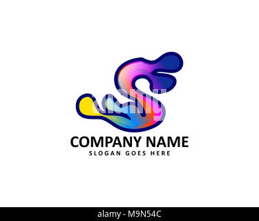 Ist ein Symbol in Form einer Kombination aus Buchstaben Stockfoto