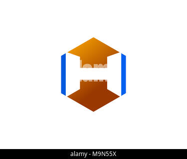 Ist ein Symbol in Form einer Kombination aus Buchstaben Stockfoto