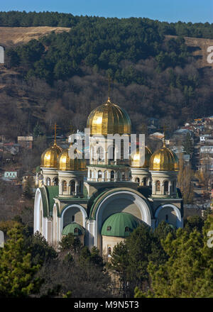 Der fromm Nikolski Tempel in der Stadt Kislowodsk, nördlichen Kaukasus, Russland. Stockfoto