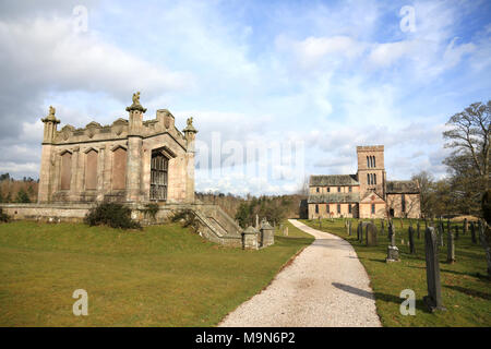 St Michaels Kirche Askham in der Nähe von Penrith, Cumbria, England, UK. Stockfoto