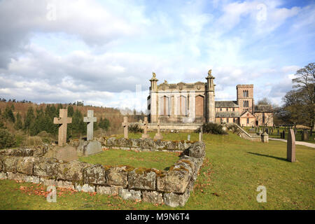 St Michaels Kirche Askham in der Nähe von Penrith, Cumbria, England, UK. Stockfoto