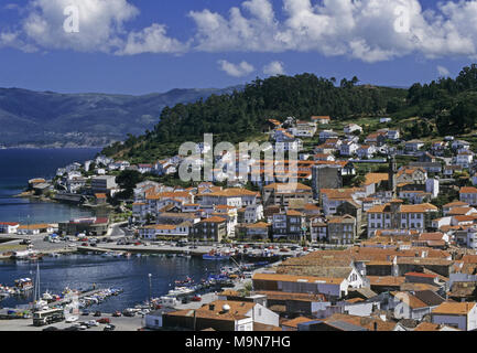 Stadtbild von Muros, Rias Baixas, Galizien, Spanien Stockfoto