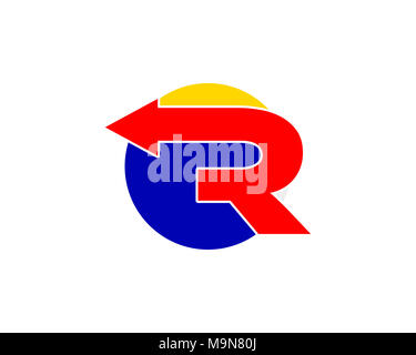 Ist ein Symbol in Form einer Kombination aus Buchstaben Stockfoto