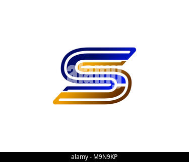 Ist ein Symbol in Form einer Kombination aus Buchstaben Stockfoto