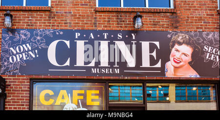 Patsy Cline Museum. Patsy Cline (1932-1963) war ein US-amerikanischer Country Music Singer. Stockfoto