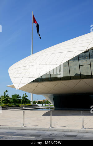 DUBAI, VAE - 19. NOVEMBER: Die Ansicht auf Etihad Museum. Es ist die Stelle, wo im Jahr 1971 die Emirate Herrscher eine Erklärung unterzeichnet, die die Bildung gekennzeichnet Stockfoto