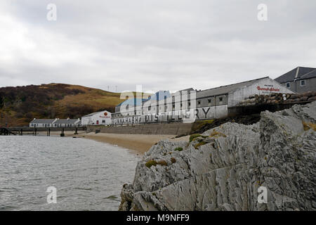 Bunnahabhain Distillery, Islay, Schottland. Stockfoto