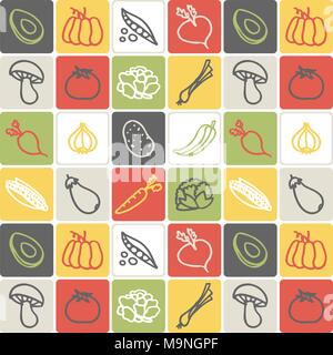 Hand gezeichneten Symbole gesetzt - Essen 4. Stock Vektor