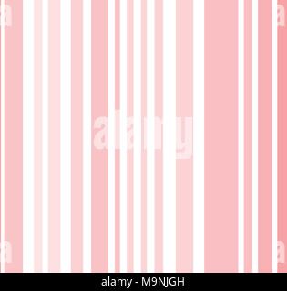 Nahtlose Streifenmuster in beliebten rosa Farbtönen. Vector Illustration für Ihr Design. Stock Vektor