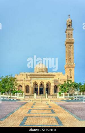 Die Al Manara Moschee in Dubai, Vereinigte Arabische Emirate, Naher Osten. Stockfoto