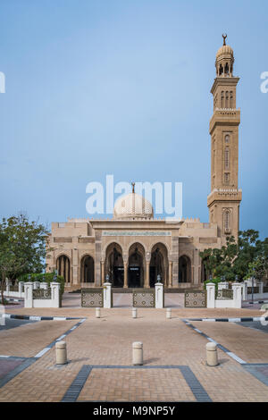 Die Al Manara Moschee in Dubai, Vereinigte Arabische Emirate, Naher Osten. Stockfoto