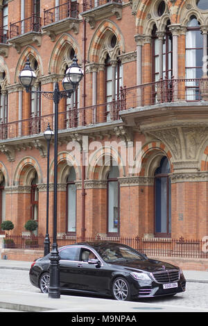 Außenansicht der Bahnhof St Pancras Stockfoto