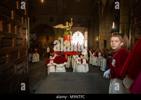 Die eucharistischen und sakramentalen Bruderschaft des Heiligen Abendmahl und Unserer Lieben Frau von der Hütte in Cáceres. Stockfoto