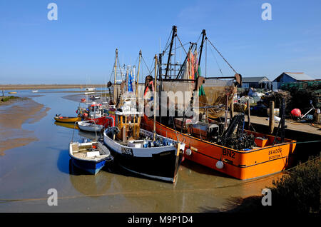 Brancaster staithe Hafen, North Norfolk, England Stockfoto