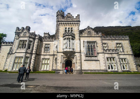 Kylemore Abbey, den Connemara National Park, Republik von Irland Stockfoto