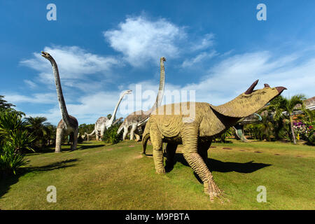 Dinosaur Park, Jurassic Park, Buri, sahatsakhan Bezirk, Provinz Kalasin, Isan, Nordosten Thailand Stockfoto