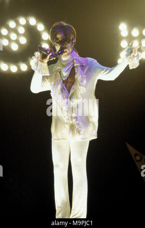NEW YORK, NY - 20. August: Prince führt im Madison Square Garden am 20. August 1995 in New York Menschen: Prinz Stockfoto