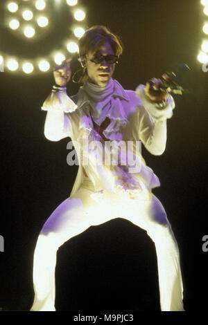 NEW YORK, NY - 20. August: Prince führt im Madison Square Garden am 20. August 1995 in New York Menschen: Prinz Stockfoto