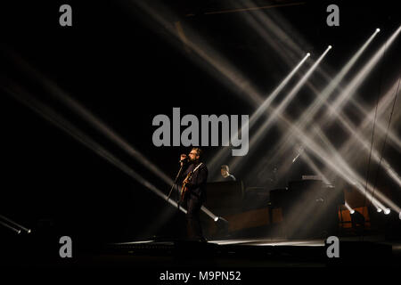 Turin, Italien. 27. März 2018. brunori tritt live in Turin auf Credit: Daniele Baldi Stockfoto