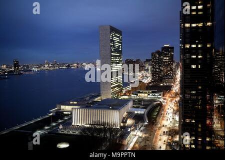 New York, USA. 27 Mär, 2018. 27 März 2018, USA, New York: Maas besucht die Vereinten Nationen. Credit: Kay Nietfeld/dpa/Alamy leben Nachrichten Stockfoto