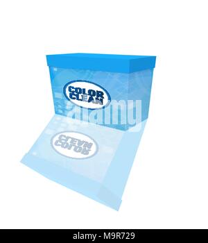 Verpackung von Waschpulver Stock Vektor