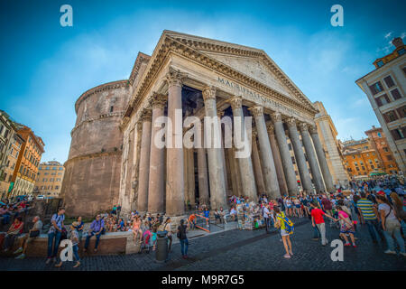 Europa, Italien, Rom, Pantheon, Piazza della Rotonda, Pantheon Stockfoto