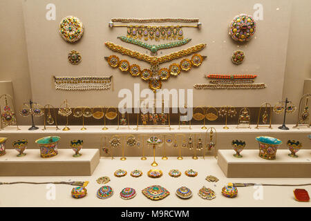 Ausstellung des Museums für Islamische Kunst in Athen, Griechenland. Stockfoto