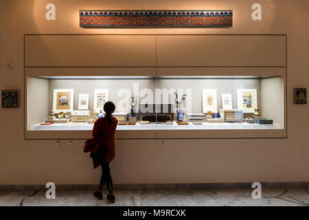 Ausstellung des Museums für Islamische Kunst in Athen, Griechenland. Stockfoto