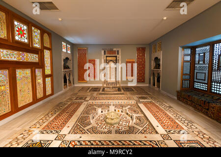 Ausstellung des Museums für Islamische Kunst in Athen, Griechenland. Stockfoto