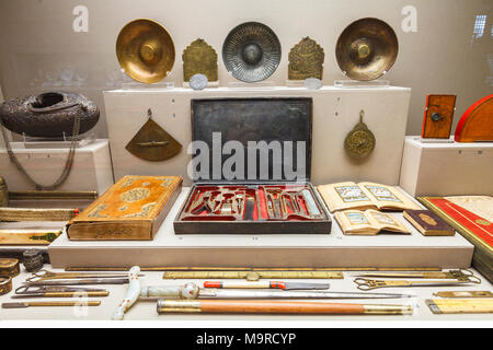 Ausstellung des Museums für Islamische Kunst in Athen, Griechenland. Stockfoto