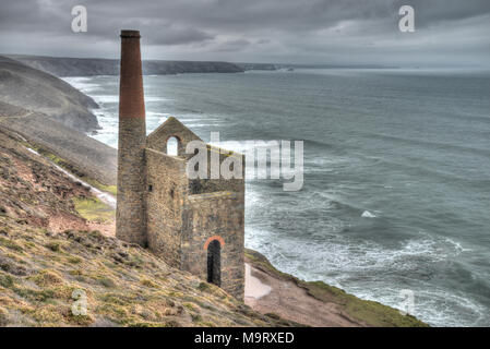 Wheal Coates, Hl. Agnes, Cornwall, UK. Stockfoto