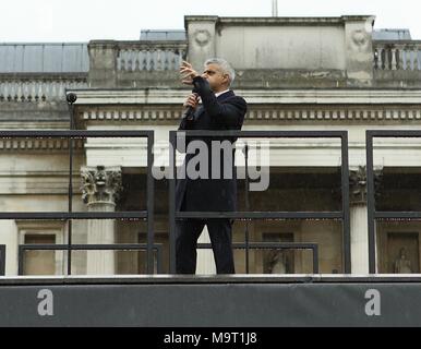 Vierte Plint Enthüllung MAJOR VON LONDON Stockfoto