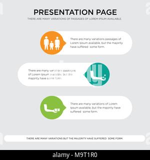 Philanthropie, Fundraiser, Familie transparente icion auf weißem Hintergrund, in Schwarz, Presentation Design vorlage in Orange, Grün, Gelb Farben mit Ho Stock Vektor