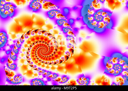 Abstract Spiral Fractal Stockfoto