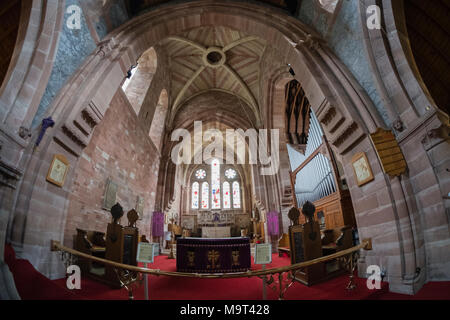 St. Mary's Parish Church 1873, Betws-y-Coed, Conwy, Wales, Großbritannien Großbritannien Stockfoto