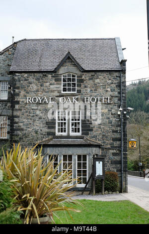 Das Royal Oak Hotel, Betws-y-Coed, Conwy, Wales, Großbritannien Großbritannien Stockfoto