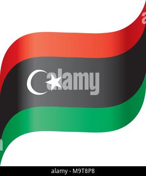 Libyen Flagge, Vektor, Abbildung Stock Vektor