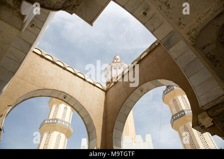 Die Große Moschee, Touba eine Enklave, Senegal. Stockfoto