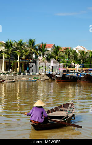 Hoi An Stadt - Höhepunkt jeder Reise nach Vietnam. Hoi An Altstadt ist ein UNESCO-Welterbe. Vietnam Stockfoto