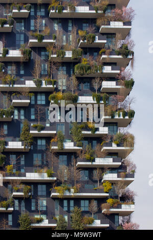Die vertikale Wald Palace, "Bosco Verticale", Detail, Mailand, Italien Stockfoto