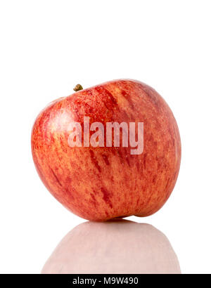 Nahaufnahme eines Apple auf weißem Hintergrund Stockfoto