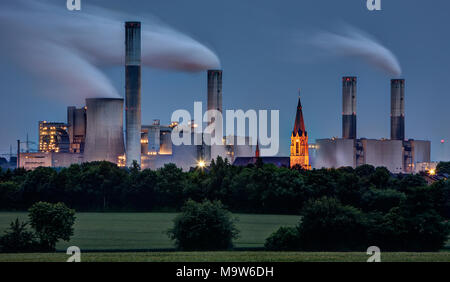 Fossil Fuel Power Station Stockfoto