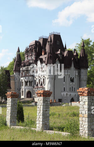 Haus von Privat in einer mittelalterlichen Burg Stockfoto