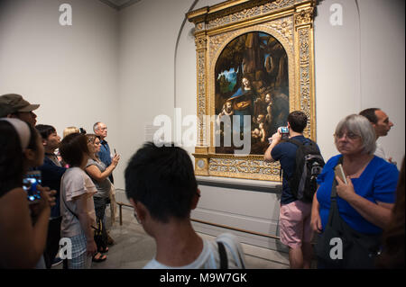 London. National Gallery. Vereinigtes Königreich. Stockfoto