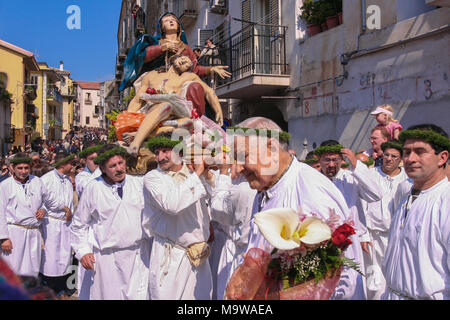 Nocera Terinese (Italien) - Der processione dell'Addolorata im Ostern Karsamstag Stockfoto