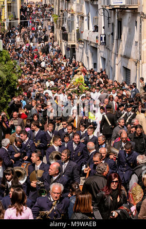 Nocera Terinese (Italien) - Der processione dell'Addolorata im Ostern Karsamstag Stockfoto