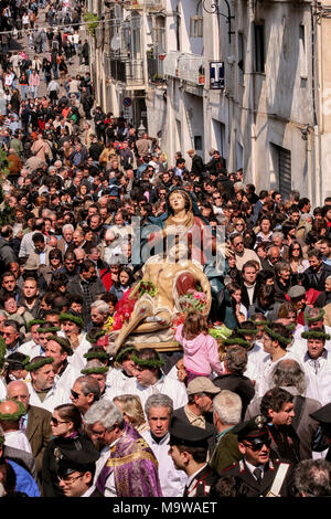 Nocera Terinese (Italien) - Der processione dell'Addolorata im Ostern Karsamstag Stockfoto