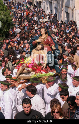 Nocera Terinese (Italien) - Der processione dell'Addolorata im Ostern Karsamstag Stockfoto