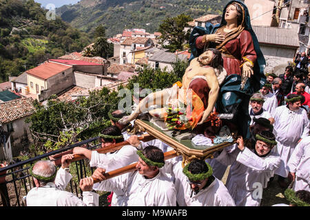 Nocera Terinese (Italien) - Der processione dell'Addolorata im Ostern Karsamstag Stockfoto